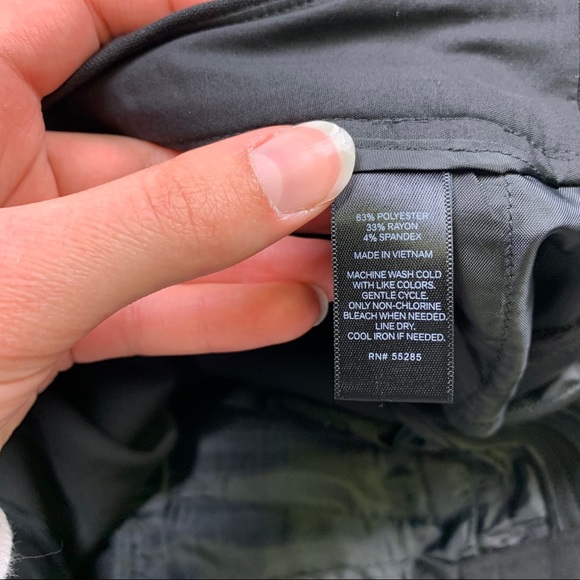 NWT Express Black Mid Rise Slacks Dress Pants Sz 0 - Picture 7 of 8